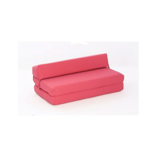 Double Chair PINK Sofa Bed Cotton Drill Golf (Product ID: 299)