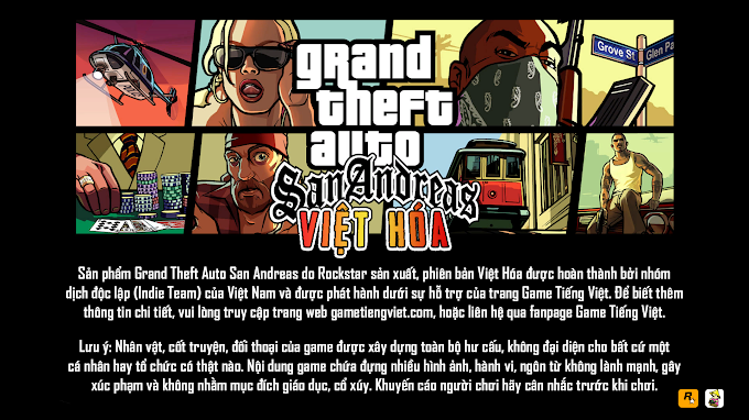 GTA San Andreas Việt Hóa Link Google Drive Mới Nhất 2023