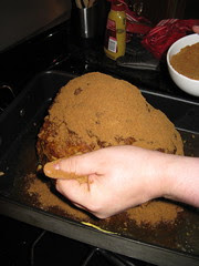 Cover with crushed ginger snaps