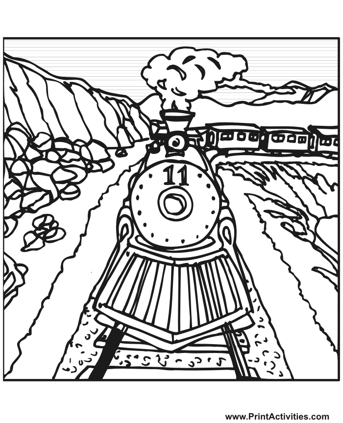 Free Freight Train Coloring Pages Download Free Clip Art Free