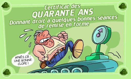Carte Humour 40ans