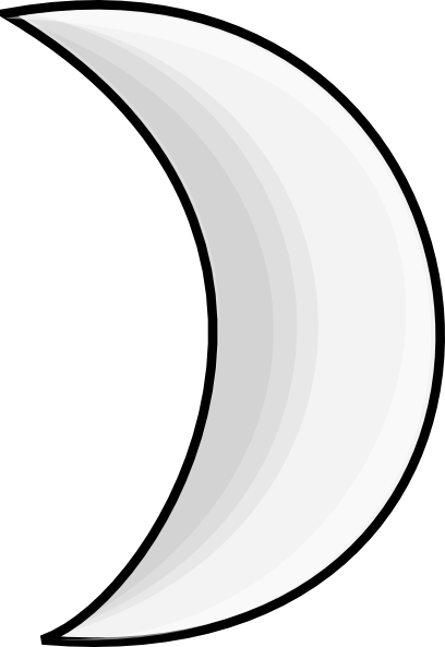 Moon Crescent 2 Clip Art at Clker.com - vector clip art online, royalty free & public domain
