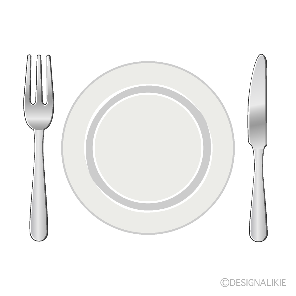 食事の食器の無料イラスト素材｜iiイラストイメージ