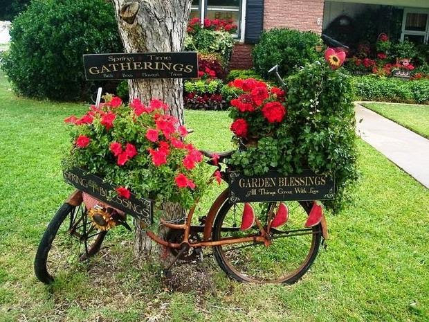 Cool Bike Planters That Will Inspire You To Repurpose Your 