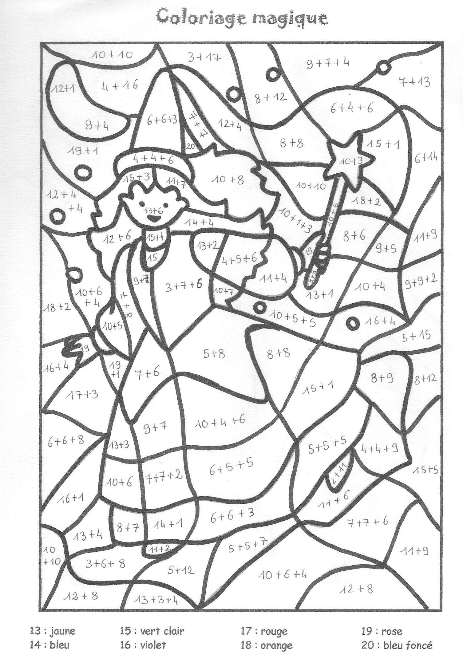 coloriages magiques divers