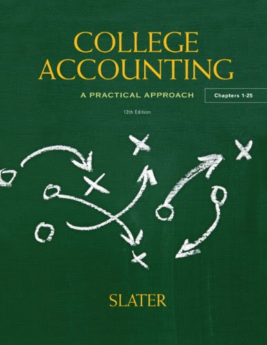 College Accounting (12th Edition), by Jeffrey Slater