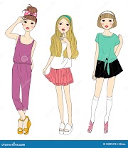 17+ Fashion Girls Cartoon