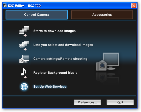 Canon EOS 70D Wifi 上傳到 Facebook this function cannot be used because your country/region is not supported by the Canon Image Getaway service