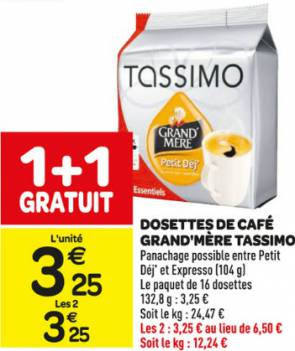 Offres de T DISC s Tassimo - conomisez sur vos dosettes
