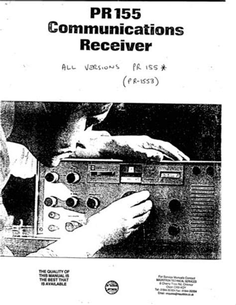 Download Plessey Pr155 Communications Service Manual