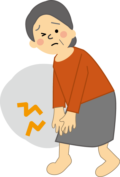 骨折 腰痛 関節痛のイラスト 無料イラスト フリー素材