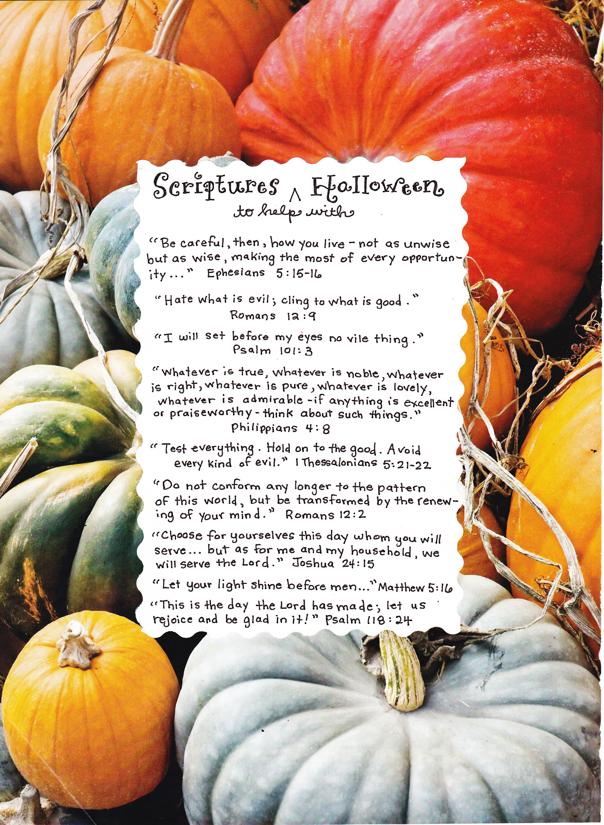 Scriptures for Halloween  Happy Home Fairy
