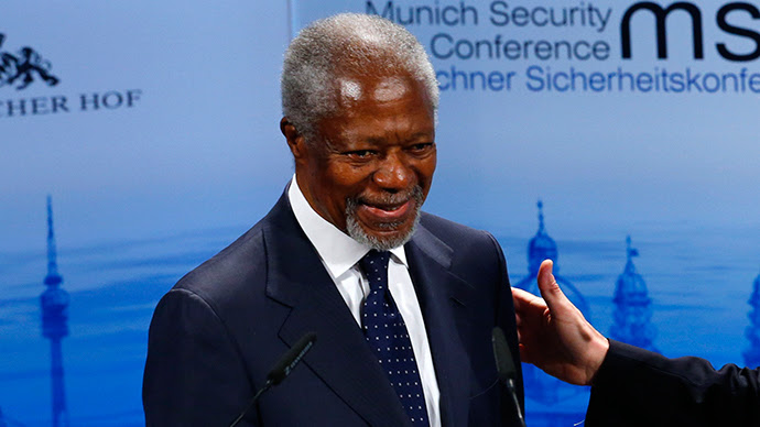 Former UN Secretary General Kofi Anan at the 51st Munich Security Conference at the 'Bayerischer Hof' hotel in Munich February 8, 2015. (Reuters / Michael Dalder)