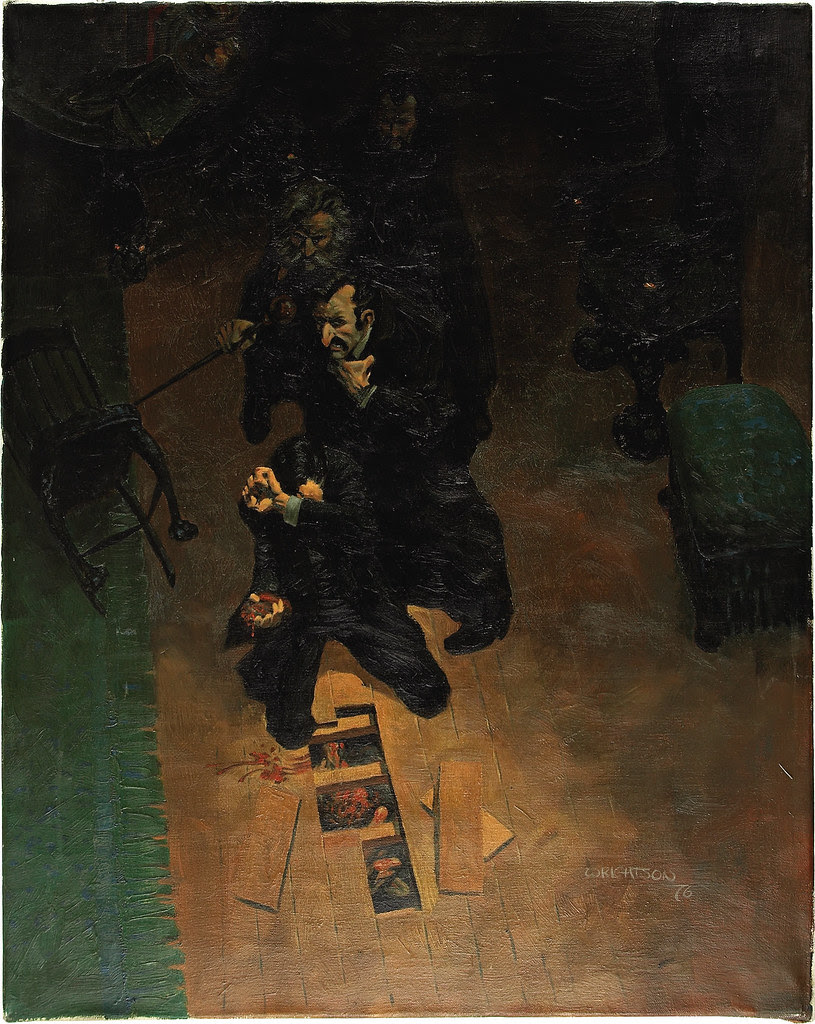 Bernie Wrightson - "The Tell Tale Heart" Edgar Allan Poe Portfolio,  Painting (Christopher Enterprises, 1976)