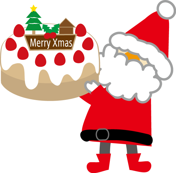 クリスマスのケーキのイラスト 無料イラスト フリー素材