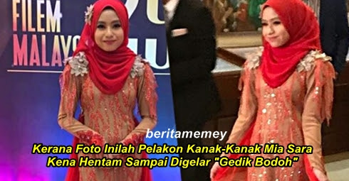 Kerana Gambar Inilah Pelakon Kanak-Kanak Mia Sara Kena Hentam Sampai Digelar "Gedik Bodoh"