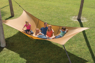 The Giant Hammock Can Seat Up To Five Grown Adults