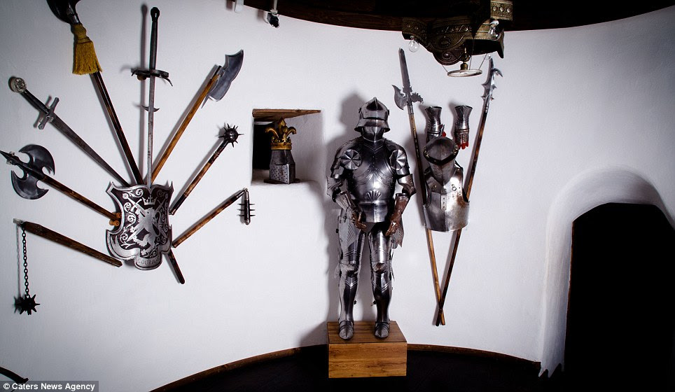 Museum display: Over half a million vampire fans flock to the Romanian castle each year, to wander the corridors of a place which loosely inspired Bram Stoker