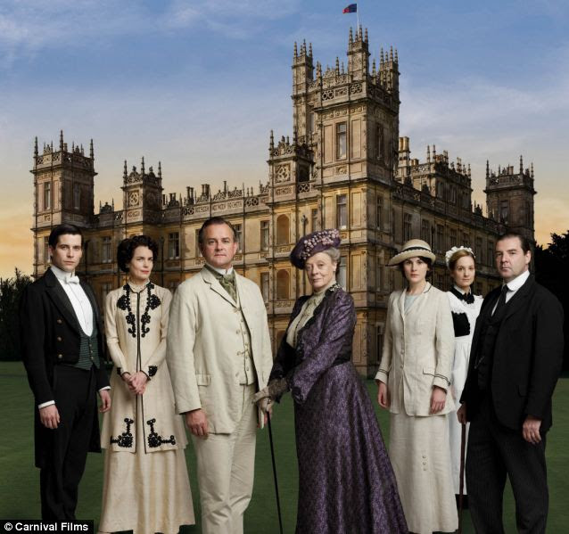 Similar: The wealthy lifestyle of the family who owned the magnificent estate has been compared to that of the Crawley family in the British TV series Downton Abbey (pictured)
