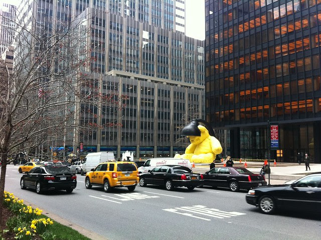 Urs Fischer Untitled (Bear/Lamp), Seagram Plaza