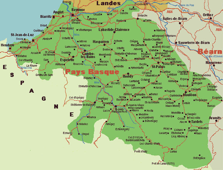 Vous avez cherché carte pays basque francais - Voyages ...