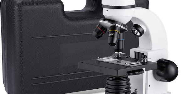 Microscope for Kids Students, 80X-1600X Professional Dual LED Illuminators Microscope Full Kit with Case Gift Package
