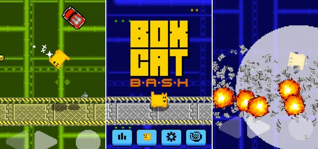 その硬いボディーで落ちてくる車を破壊しまくれ 四角いネコが体当たりしまくるアクションゲーム Box Cat Bash レビュー 面白いアプリ Iphone最新情報ならmeeti ミートアイ