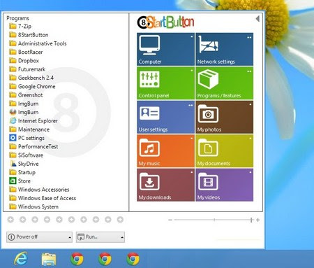 Download 8StartButton 1.1.3 [Windows 8 Start Menu]