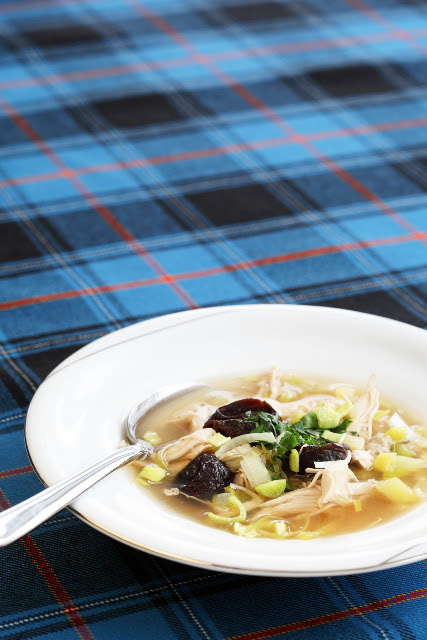 Scottish food: Cock-a-Leekie soup