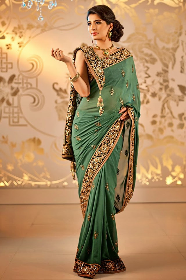Bridal-Wedding-Formal-Casual-Party-Wear-Sarees-Dress-New-Fashion-Sari-for-Brides-by-Designer-Satya-Paul-7 Bridal-Wedding-Formal-Casual-Party-Wear-Sarees-Dress-New-Fashion-Sari-for-Brides-by-Designer-Satya-Paul-7