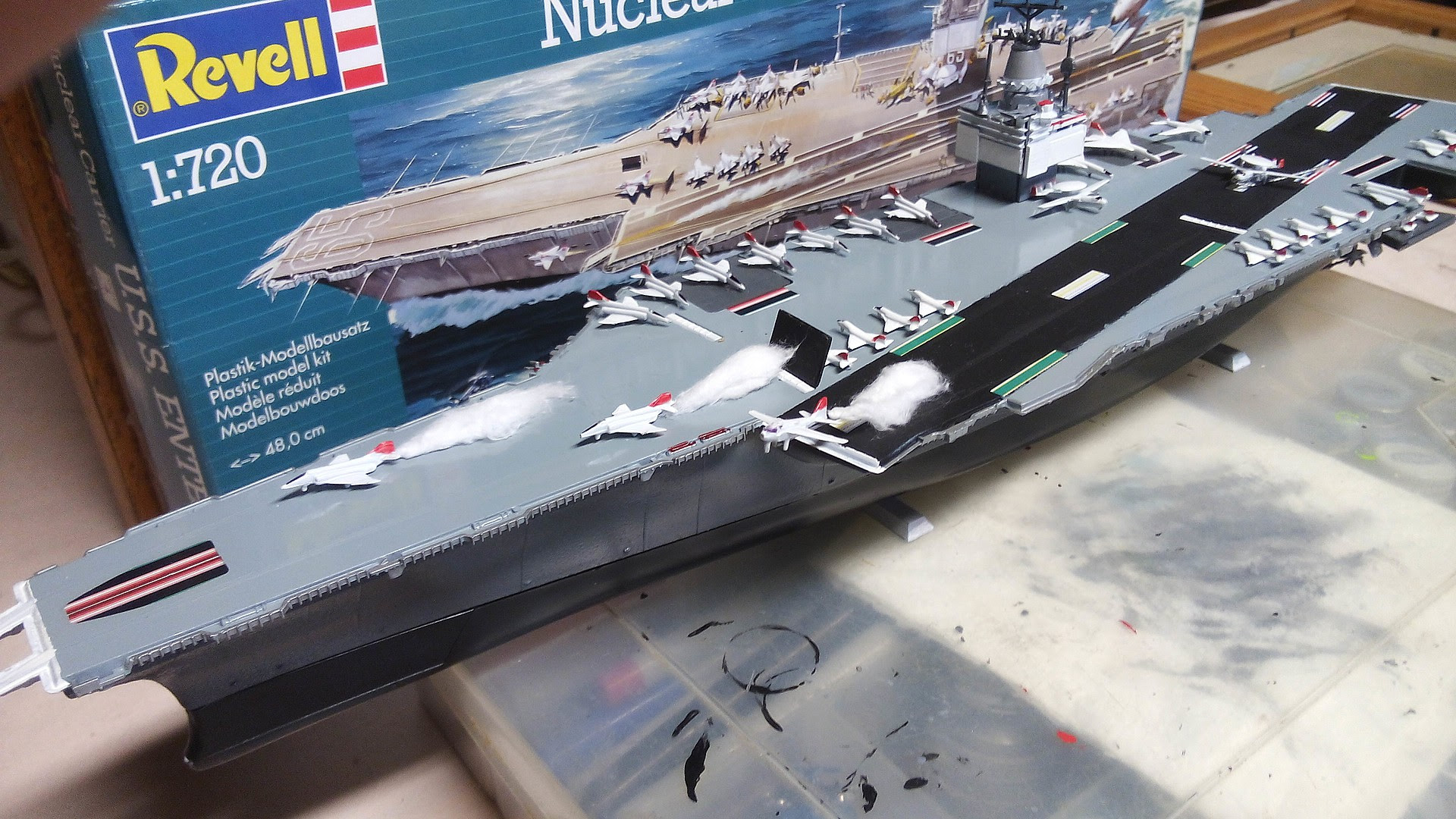 USS Enterprise Plastic Model Military Ship Kit 1/720