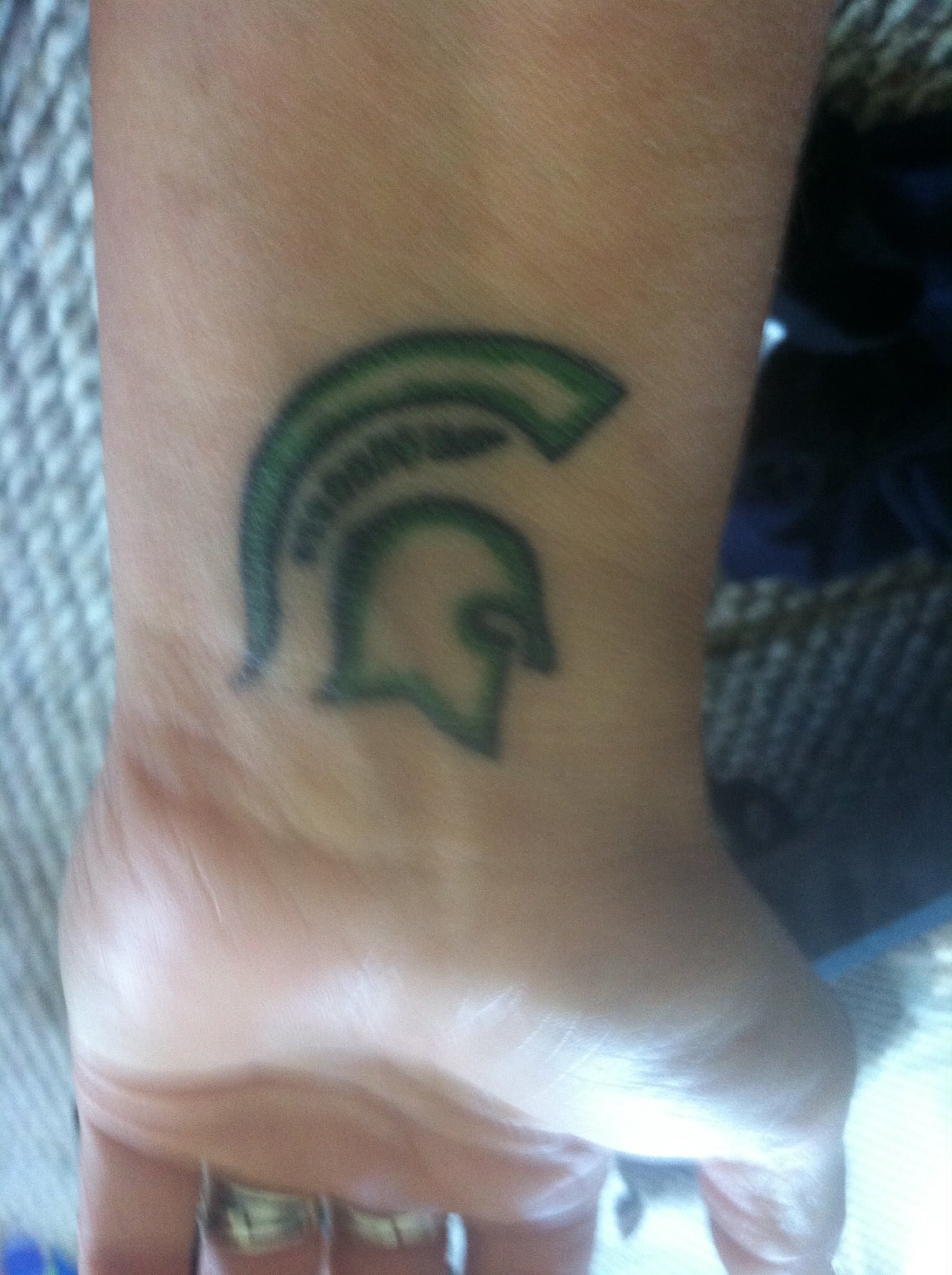 Spartan Helmet Absolutely Dominates Michigan State Fans Tattoo Choices Mlive Com