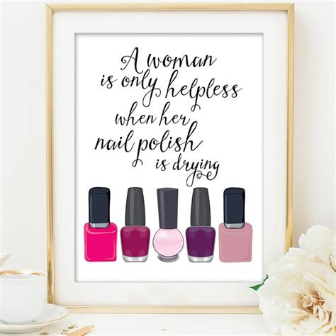 makeup quote canvas art prints nail polish poster canvas