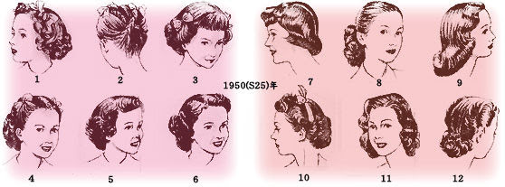 50年代 ファッション 髪型 Htfyl
