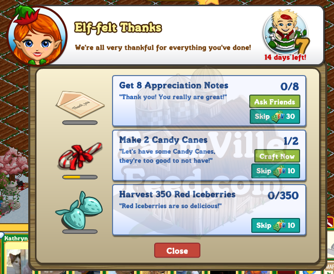 Elf Felt Thanks Quest Info