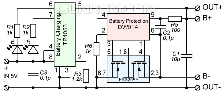 diagram battery for charger IC Battery Lithum DW01A SOT23 [4911 6 protection diagram battery for charger IC Battery Lithum DW01A SOT23 [4911 6 protection