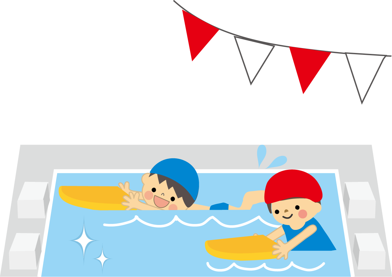 プール 水泳のイラスト 無料イラスト フリー素材