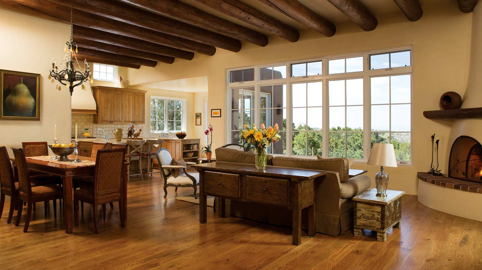 Santa Fe Territorial Style House House Design Plans