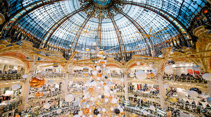 Новогодний шопинг в Galeries Lafayette