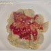 Ravioli con ripieno di indivia prosciutto crudo..