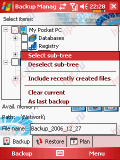 Workshop: backup devices running Windows Mobile, Part 3