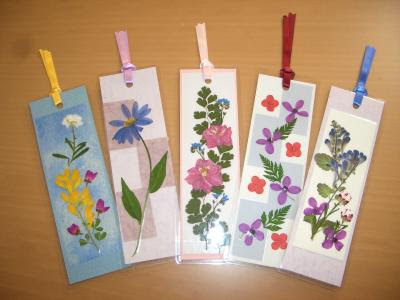 押し花製品紹介 しおり クローバ沼南 活動日記