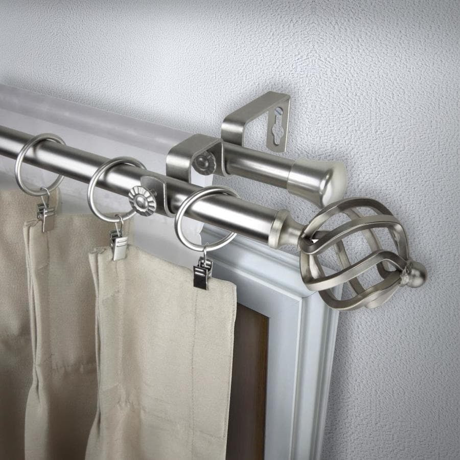 double curtain rods amazon