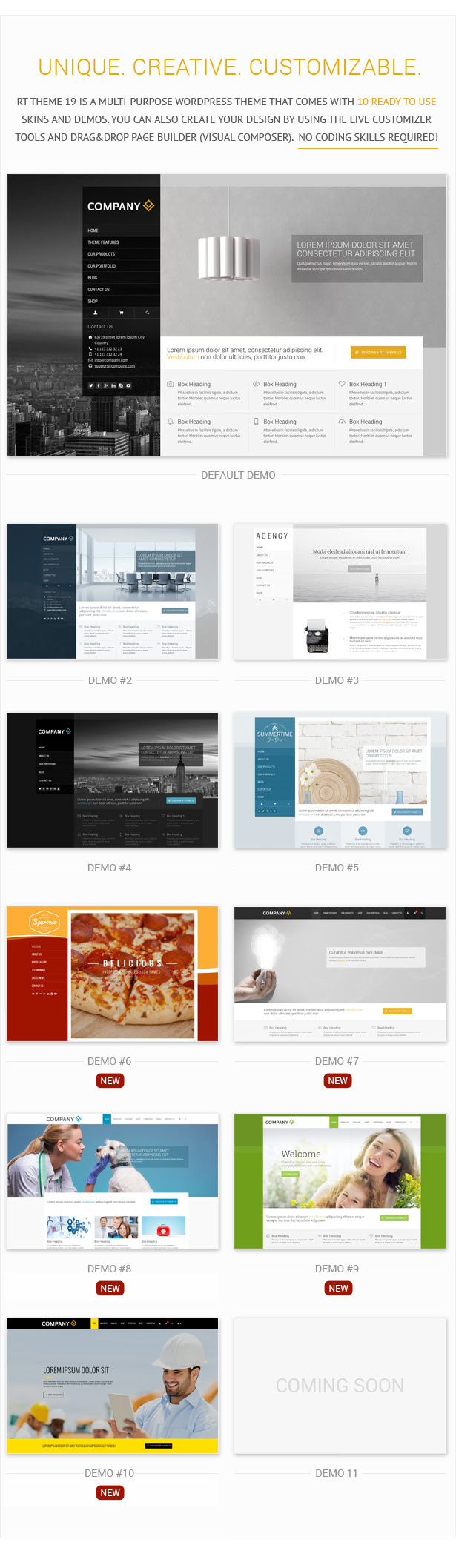 WordPress theme RT-Theme19 | Responsive Multi-Purpose WP Theme (Business)