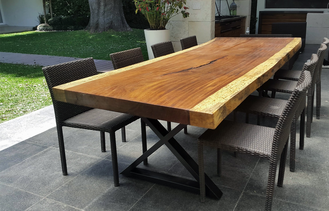 Parota Wood Outdoor Furniture High-quality Modern Design ...