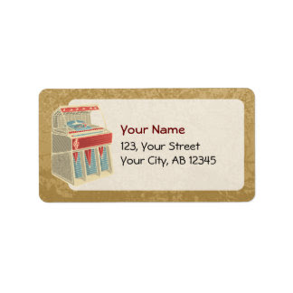 Jukebox Shipping, Address, & Return Address Labels | Zazzle