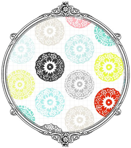 stamped snowflake doily paper SAMPLE