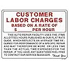 Amazon.com : Auto Repair Hourly Labor Rate Sign - 12x12 : Yard Signs ...
