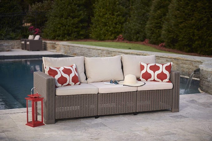 Keter Chaise Lounge Wicker Pattern / Coast Modern Living Outdoor Chaise Lounge Chairs w/ Cushions