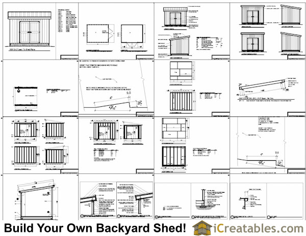 10x12 Lean To Shed Plans | icreatables.com